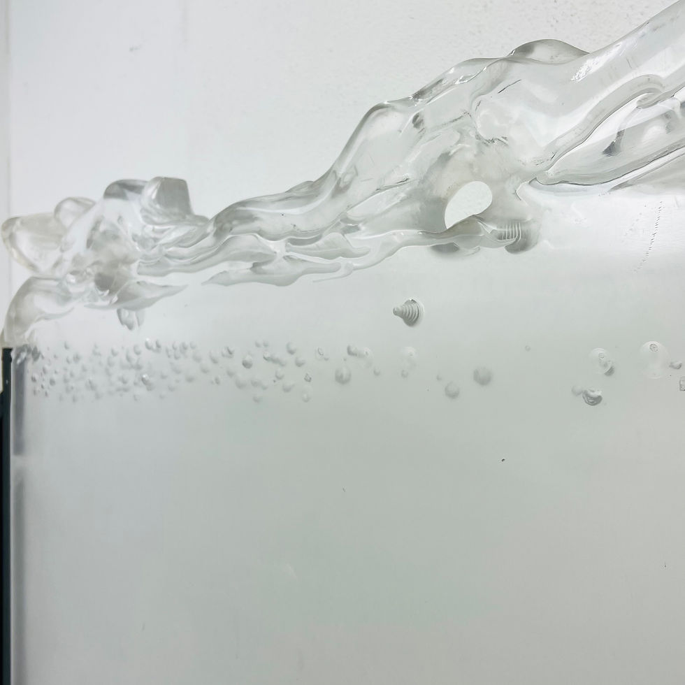 Thumbnail: #1520 Frosted Lucite Fireplace Screen