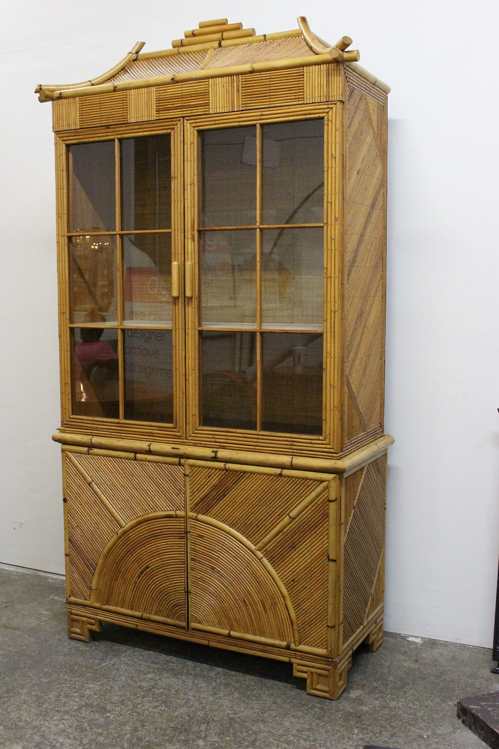 Thumbnail: #668 Reeded Bamboo Hutch