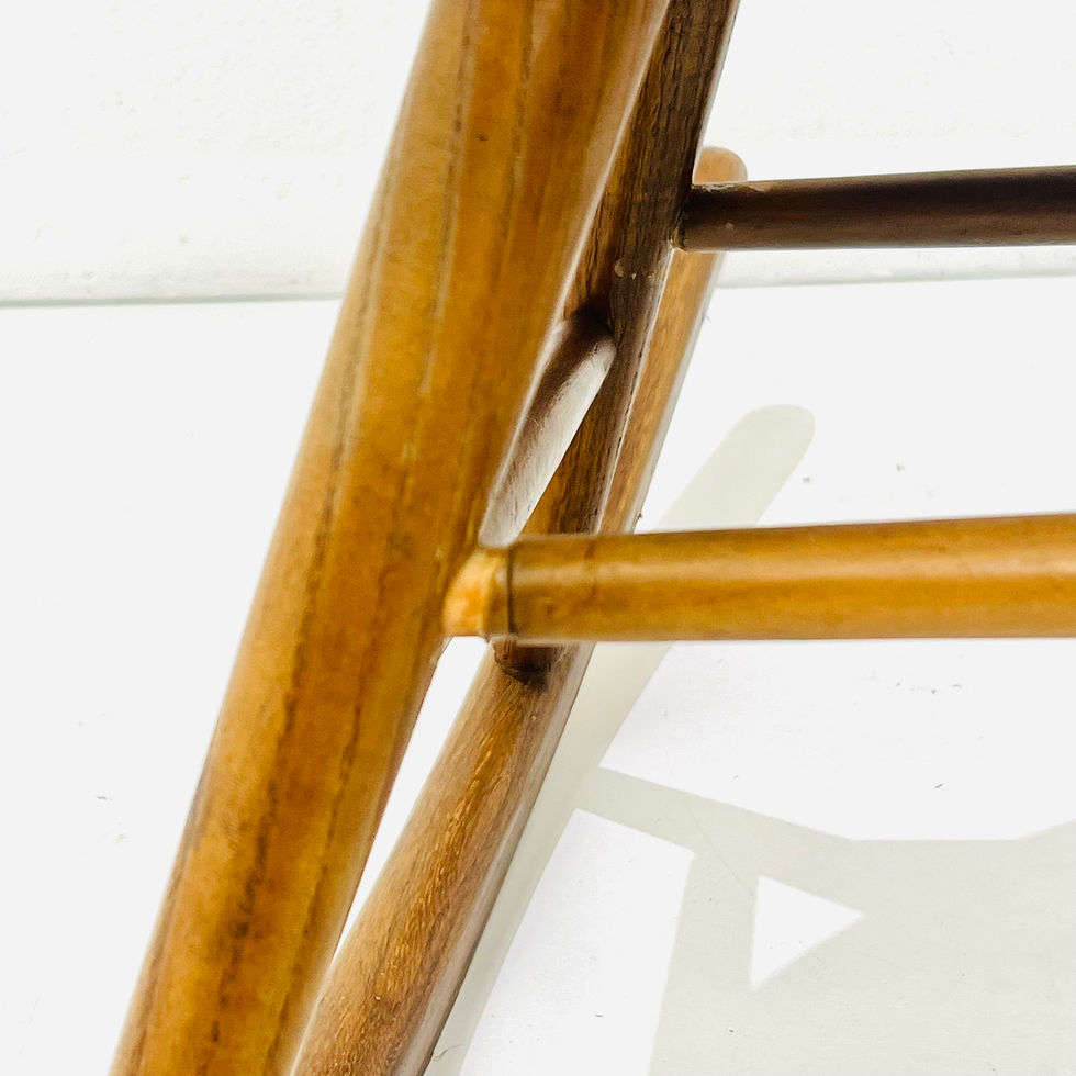 Thumbnail: #1702 Rattan Back Rocker by Arthur Umanoff