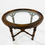 Thumbnail: #1573 Faux Bamboo Chinese Chippendale Side Table with Glass Top