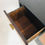 Thumbnail: #4151 Black & Wood Front T-Console with Brass Accents