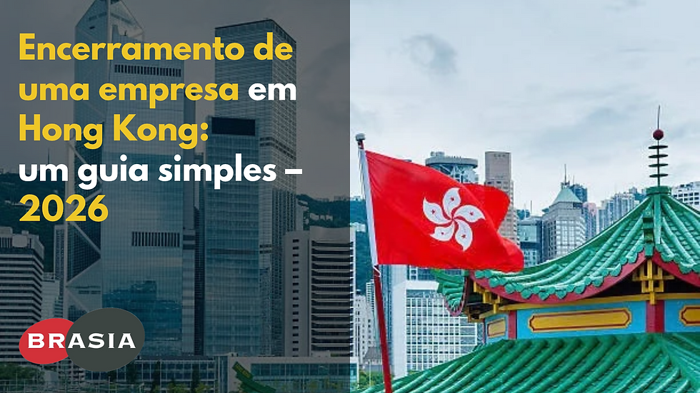Encerramento de uma empresa em Hong Kong