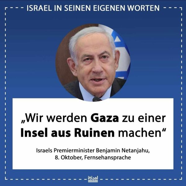 Und die Bundesregierung unterstützt Israel bedingungslos In unserem Namen?