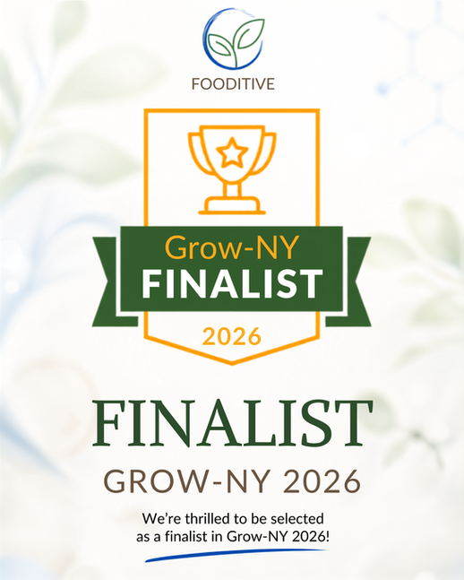 Fooditive Named a Finalist in $3 Million Grow-NY Business Competition