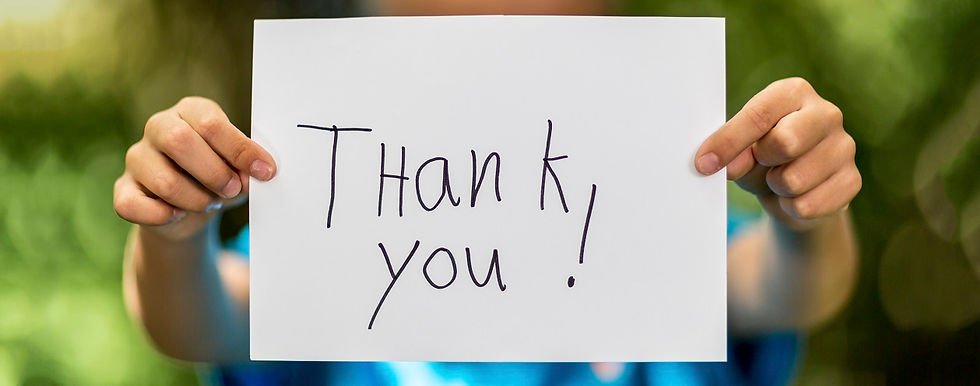 Showing appreciation