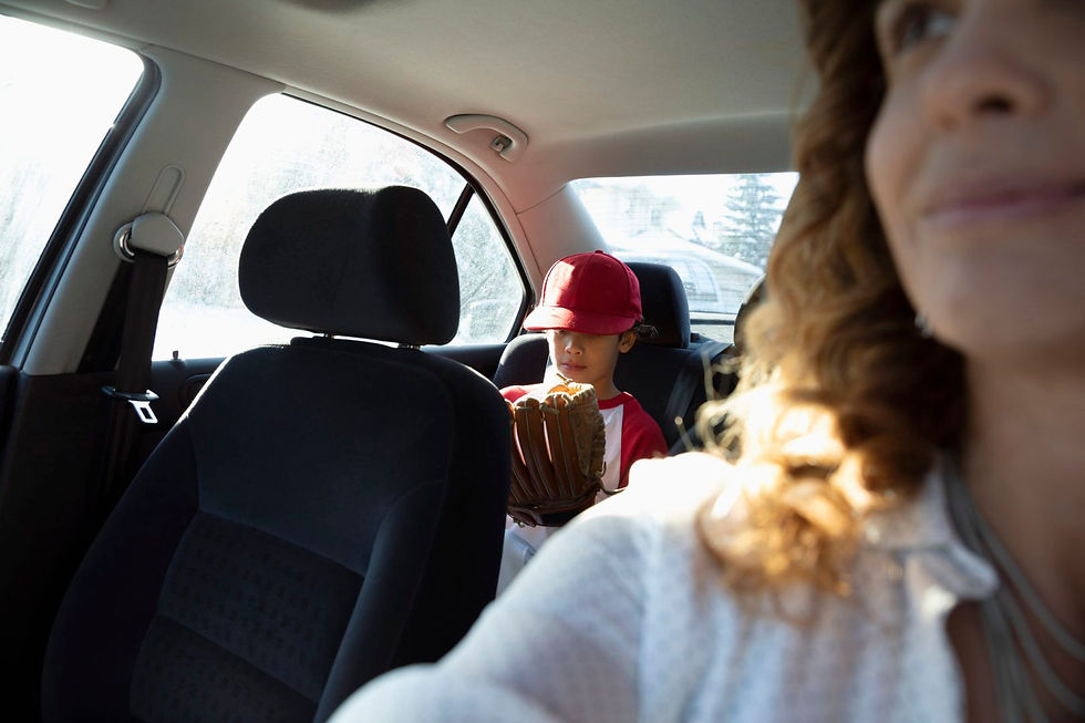 nanny driving child