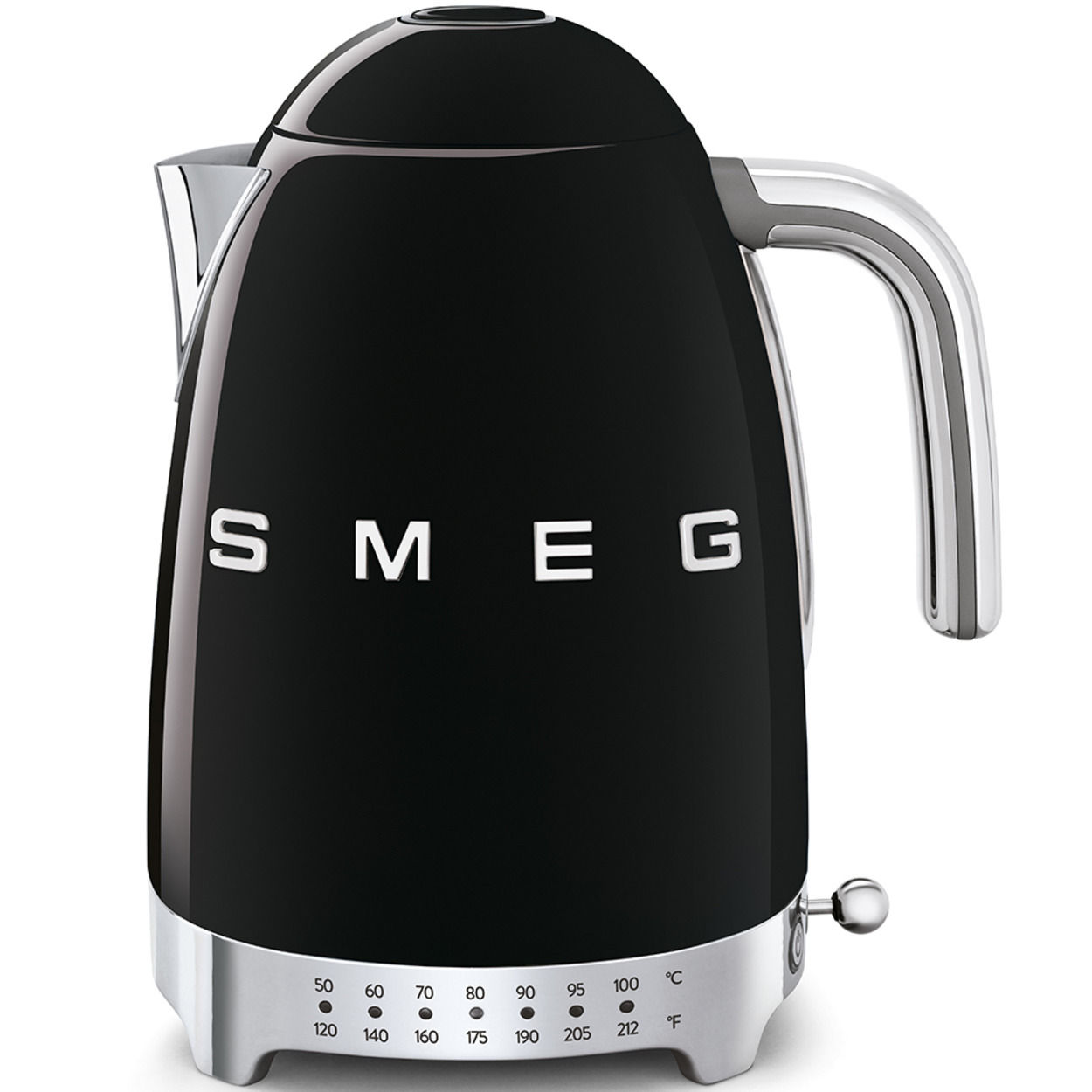 Hervidor Eléctrico Smeg KLF04BLUS de 1.7 L con Temperatura Variable Color Negro