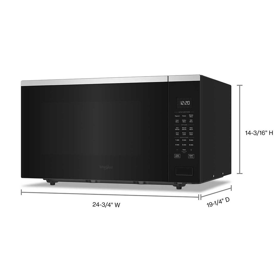 Miniatura: Microondas Whirlpool WMCS7024RZ de 61 cm y 2.2 p³ Color Negro