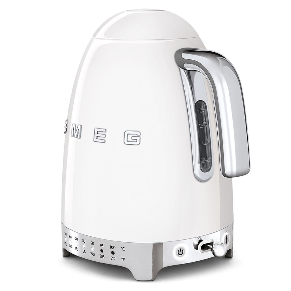 Miniatura: Hervidor Eléctrico Smeg KLF04WHUS de 1.7 L con Temperatura Variable Color Blanco