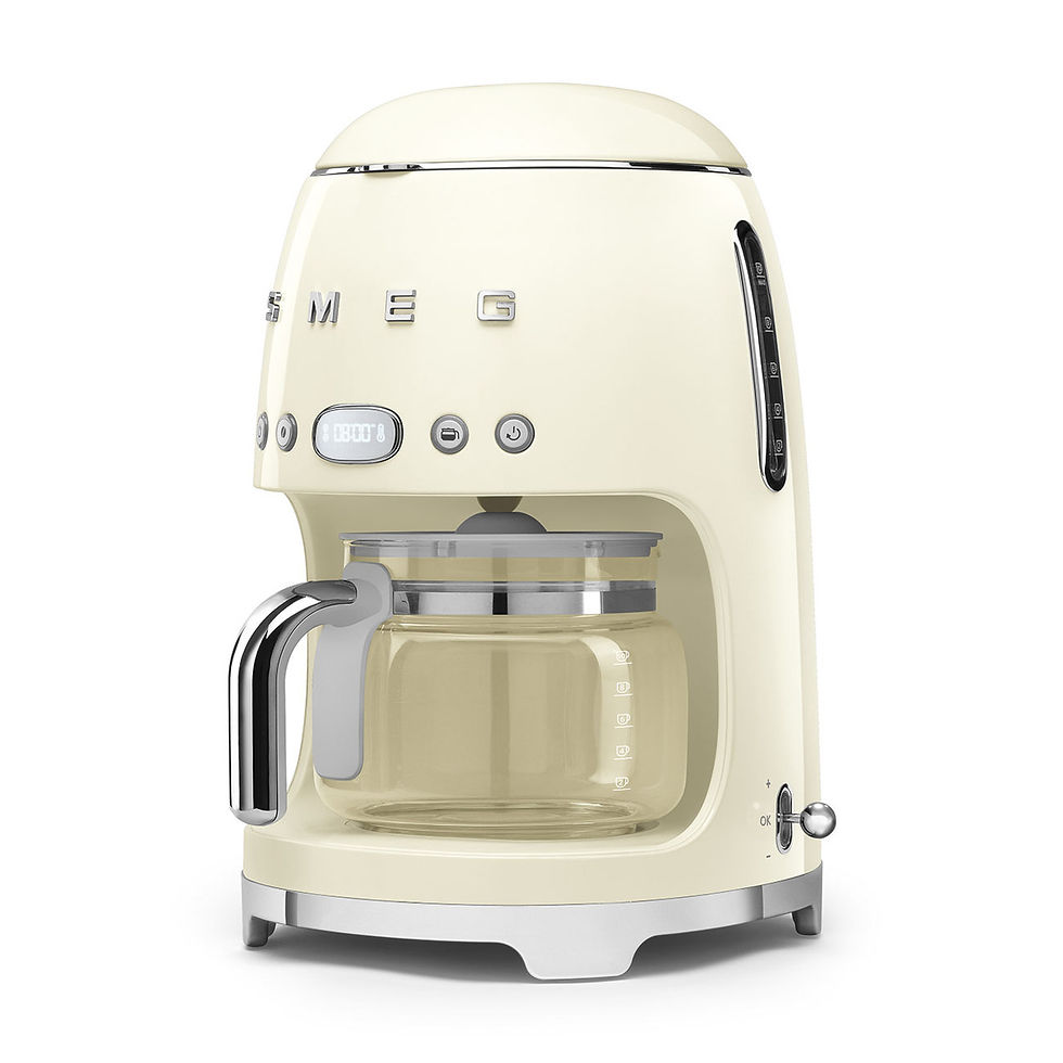 Miniatura: Cafetera de Goteo Smeg DCF02CRUS 10 Tazas Color Acero Crema