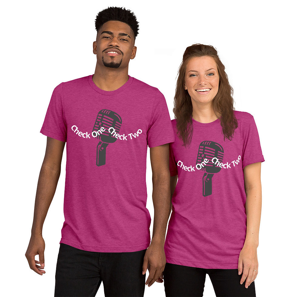 Thumbnail: Check One, Check Two Short sleeve t-shirt copy