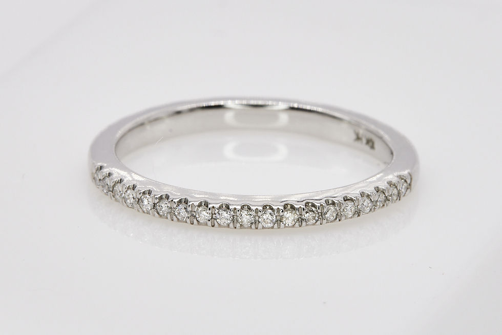 White Gold & Diamond Band