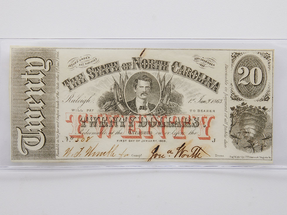 1863 Twenty Dollar Note The State Of North Carolina Coins Stuff 1863 twenty dollar note the state of north carolina coins stuff