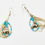 Thumbnail: Sterling Silver Turquoise Waterfall Hook & Dangle Bead Earrings