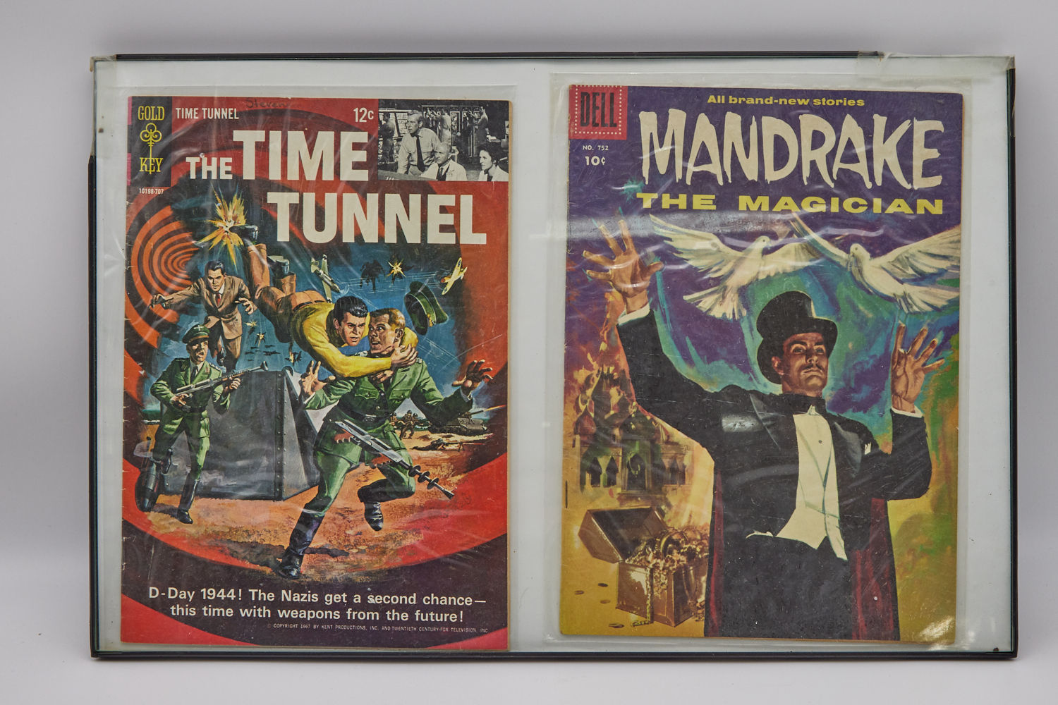 "The Time Tunnel" #2 and "Mandrake The Magician" #752 Framed
