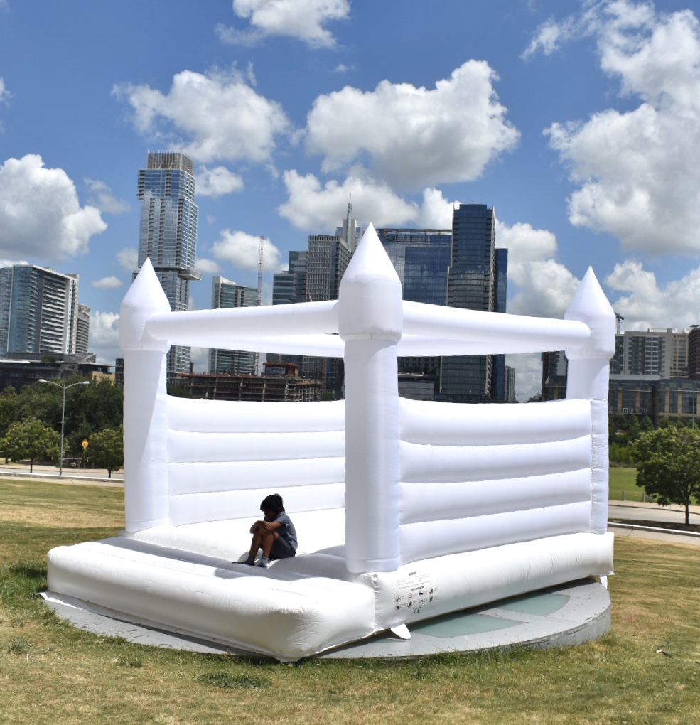 White Bounce House Castle Starr Of Texas