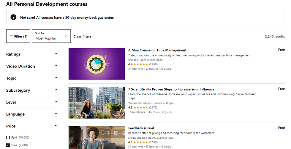 Udemy Free Courses