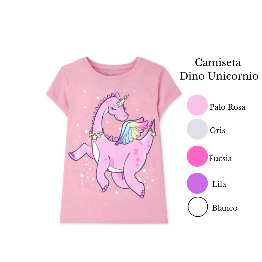 Camiseta Dino Unicornio