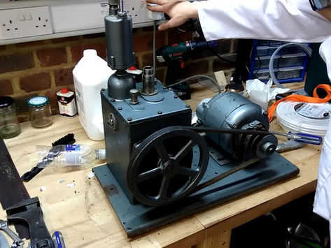 Roughing pump working