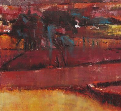 'Red Landscape - Pendle Hill'