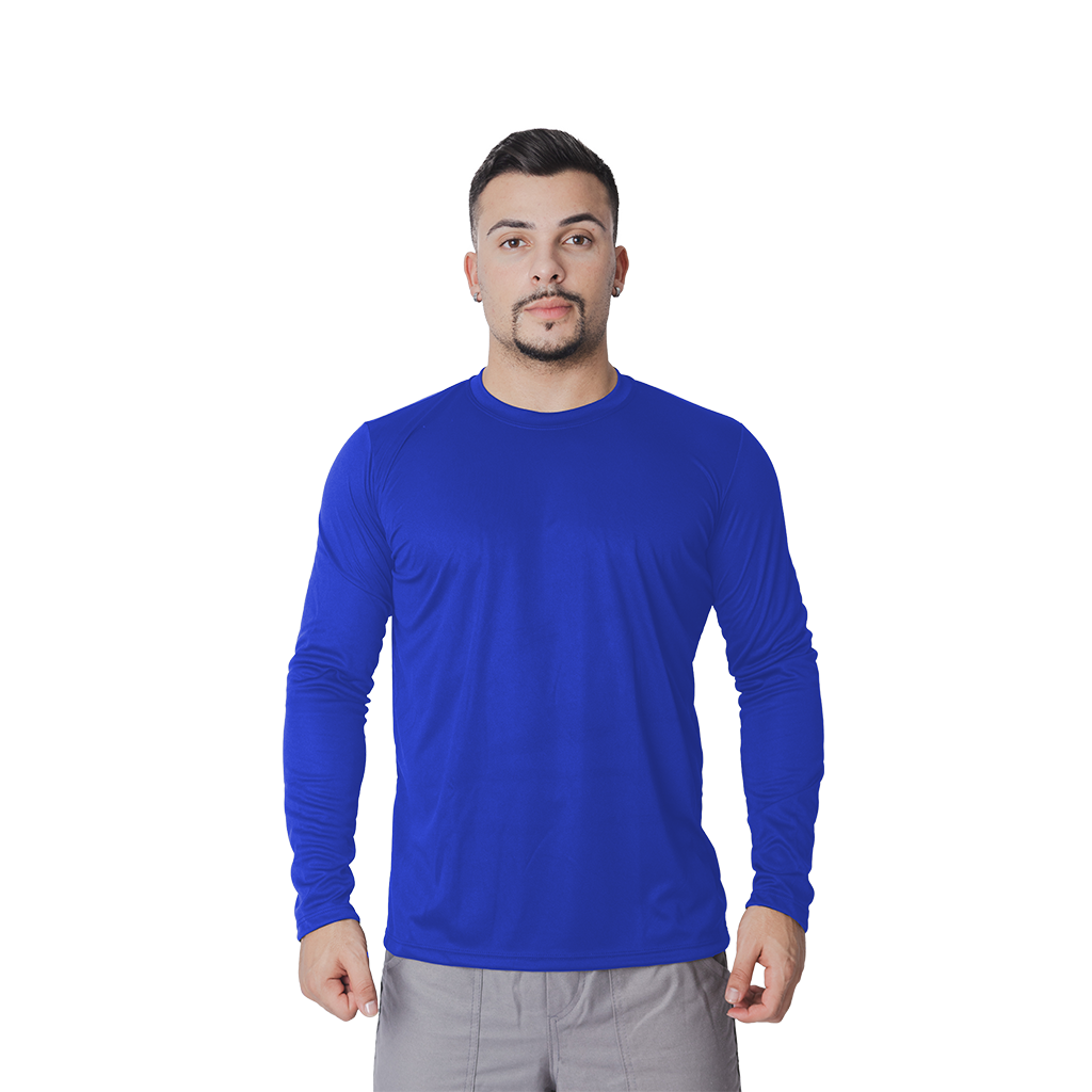 Camiseta Poliéster UV50+Azul Royal