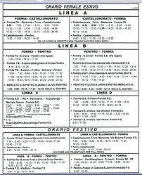 Orario Estivo