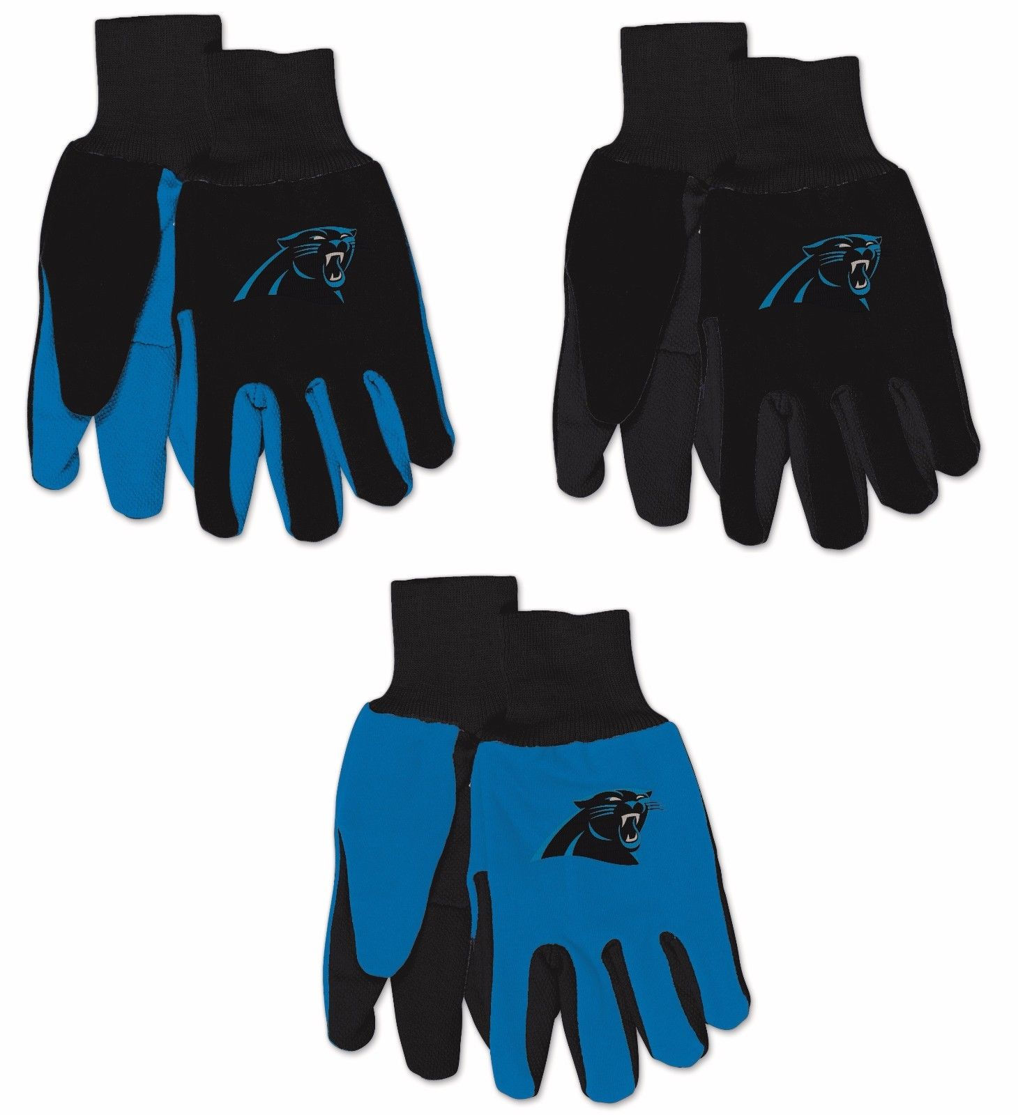 NFL Carolina Panthers Non-Slip Utility Work Gloves