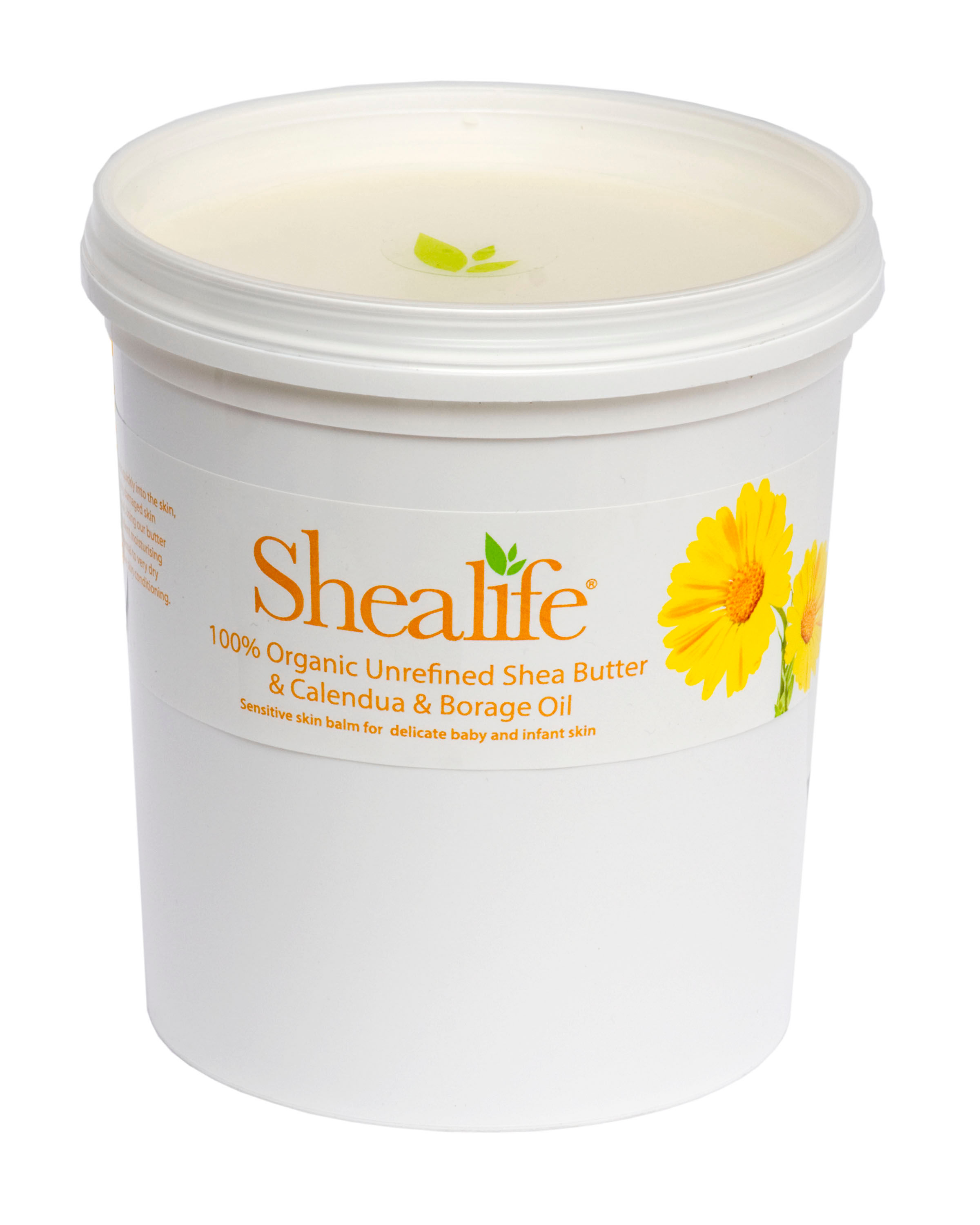 100% ORGANIC UNREFINED SHEA BUTTER WITH CALENDULA AND BORAGE OIL, 1KG