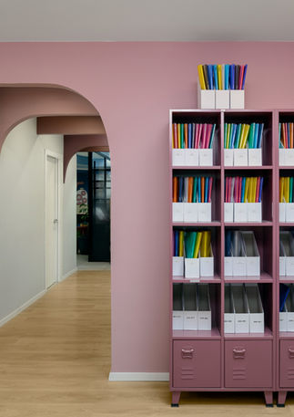 pink locker arches office space