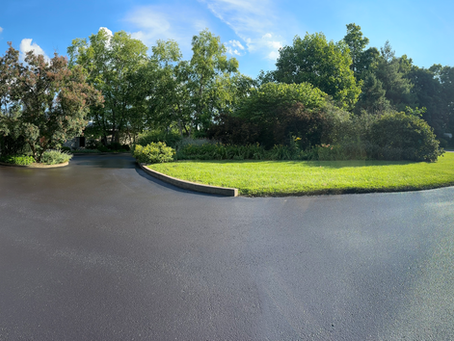 Asphalt Driveway Freshly Sealed