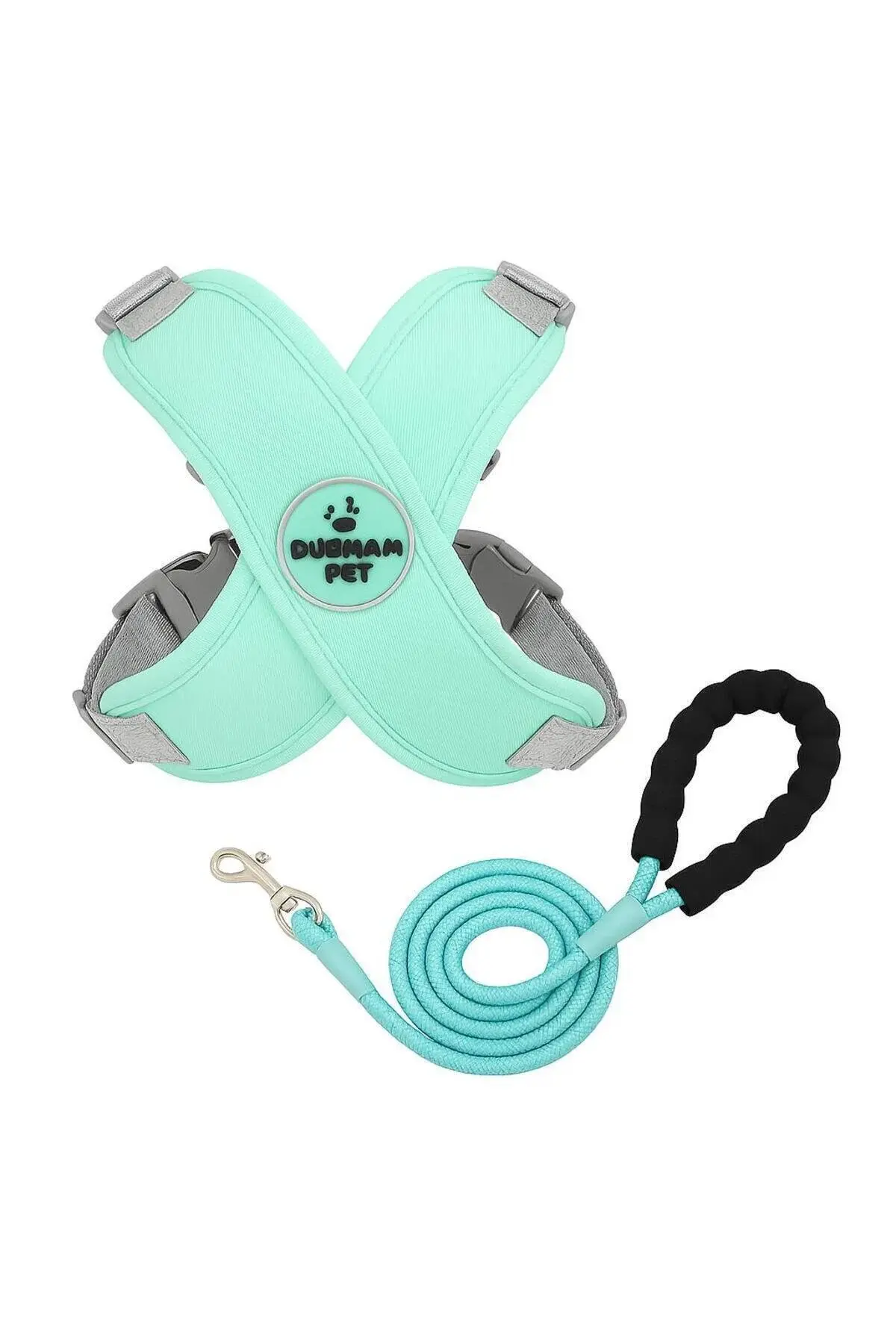 Nefes Alabilir Kedi Köpek Göğüs Tasması | Yansıtıcı Koşum Yeleği + Tasma Halatı