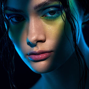 Neon Bloom beauty editorial by Ian Jacob
