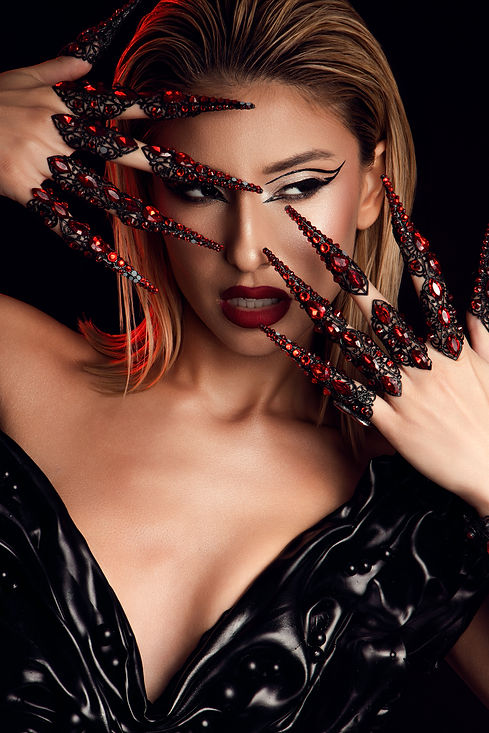 'Malaya" avant-garde dark fashion editorial featured in Scorpio Jin Magazine by Jasmine Gonzalez