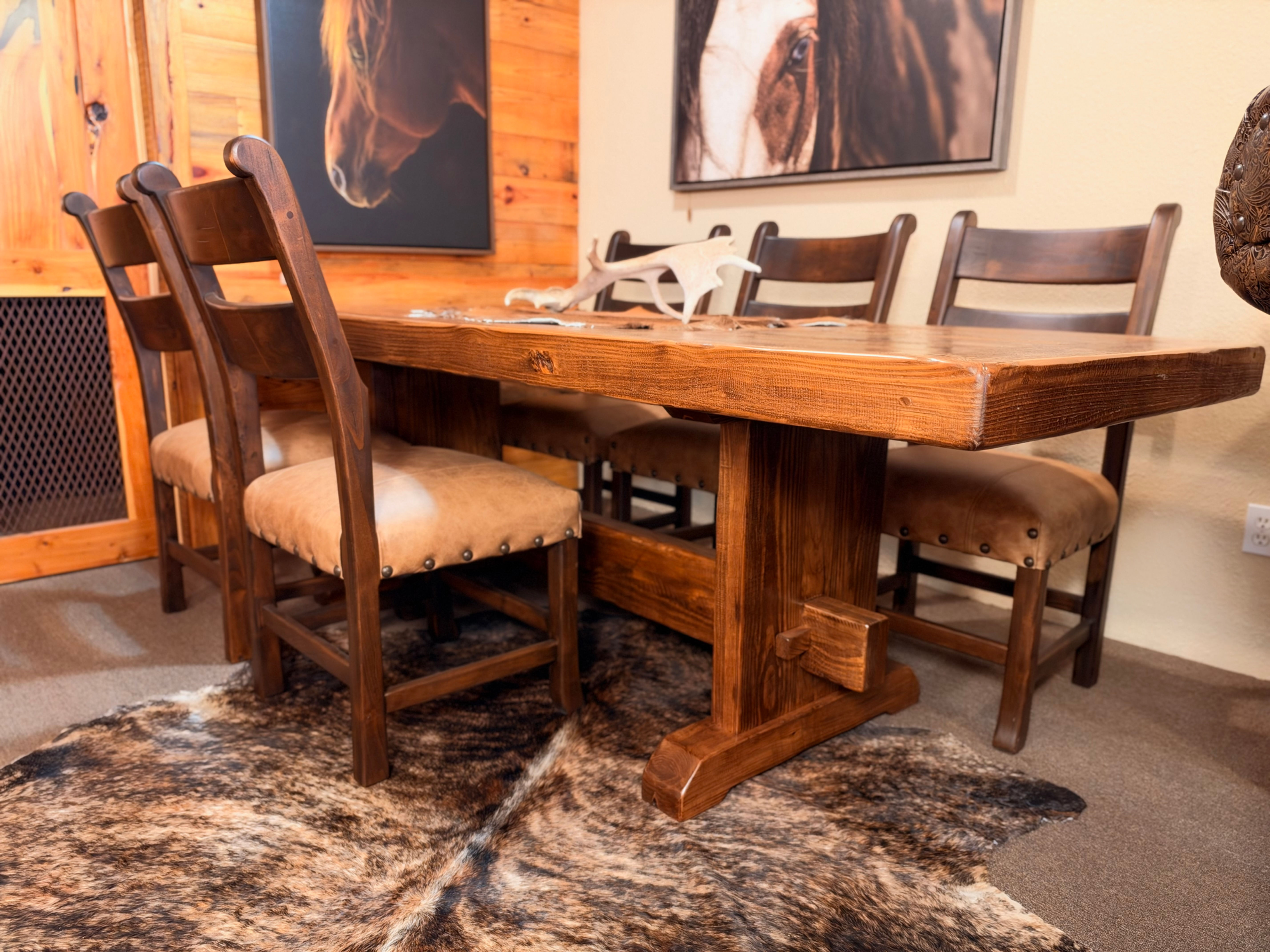 8' Distressed Dining Table