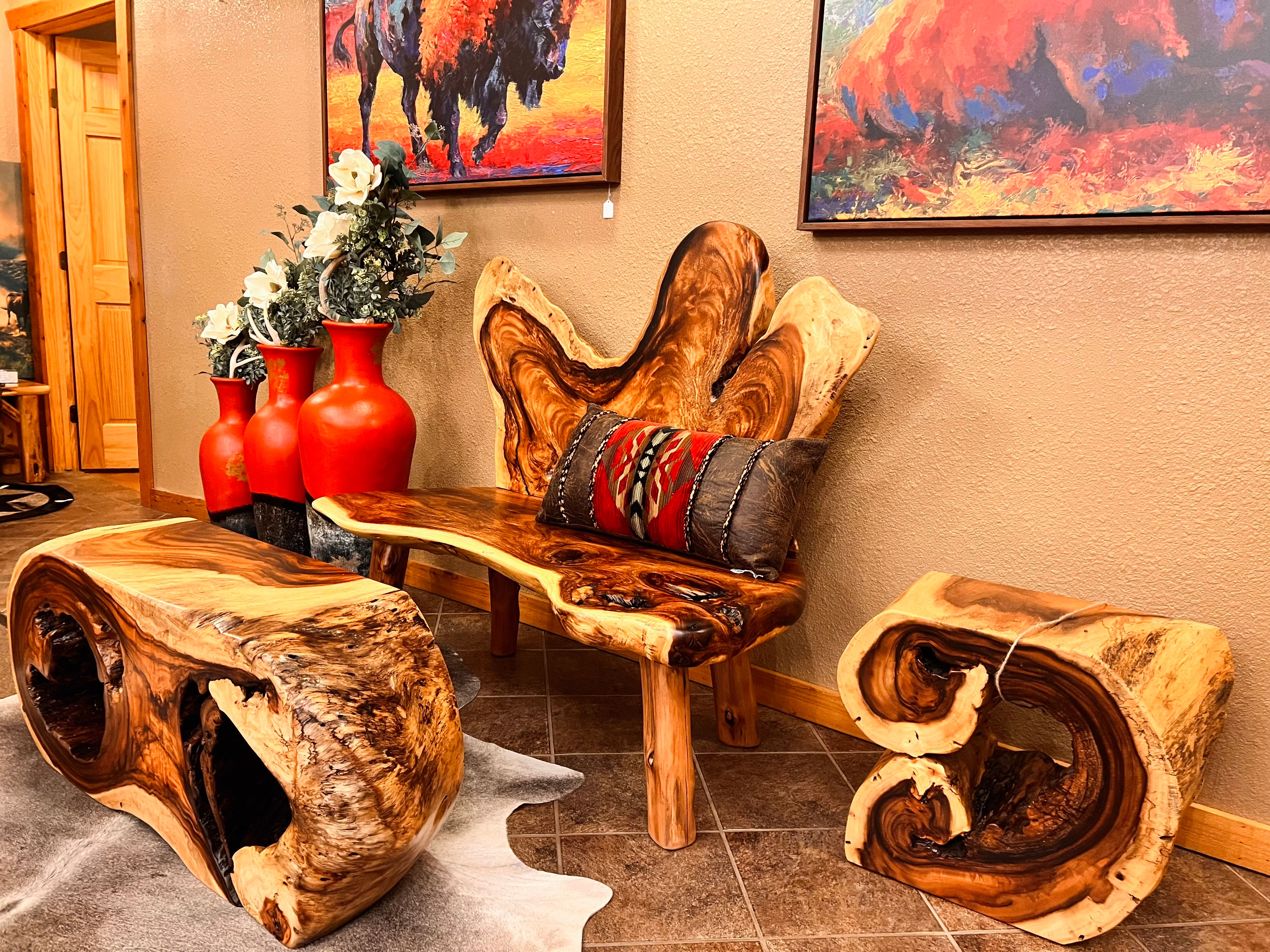 Natural Acacia Bench