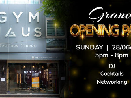 Tiệc Grand opening GymHaus Boutique Fitness 123G Thụy Khuê