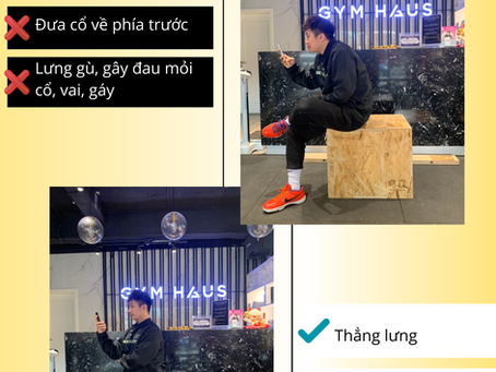 Tư thế đúng khi ngồi sử dụng điện thoại - GymHaus