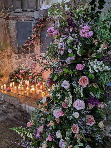 Wedding Ceremony Arch and Candles