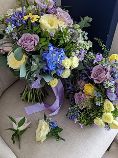 Summer Blue Bridal Flowers