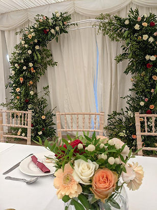 Split Floral Arch