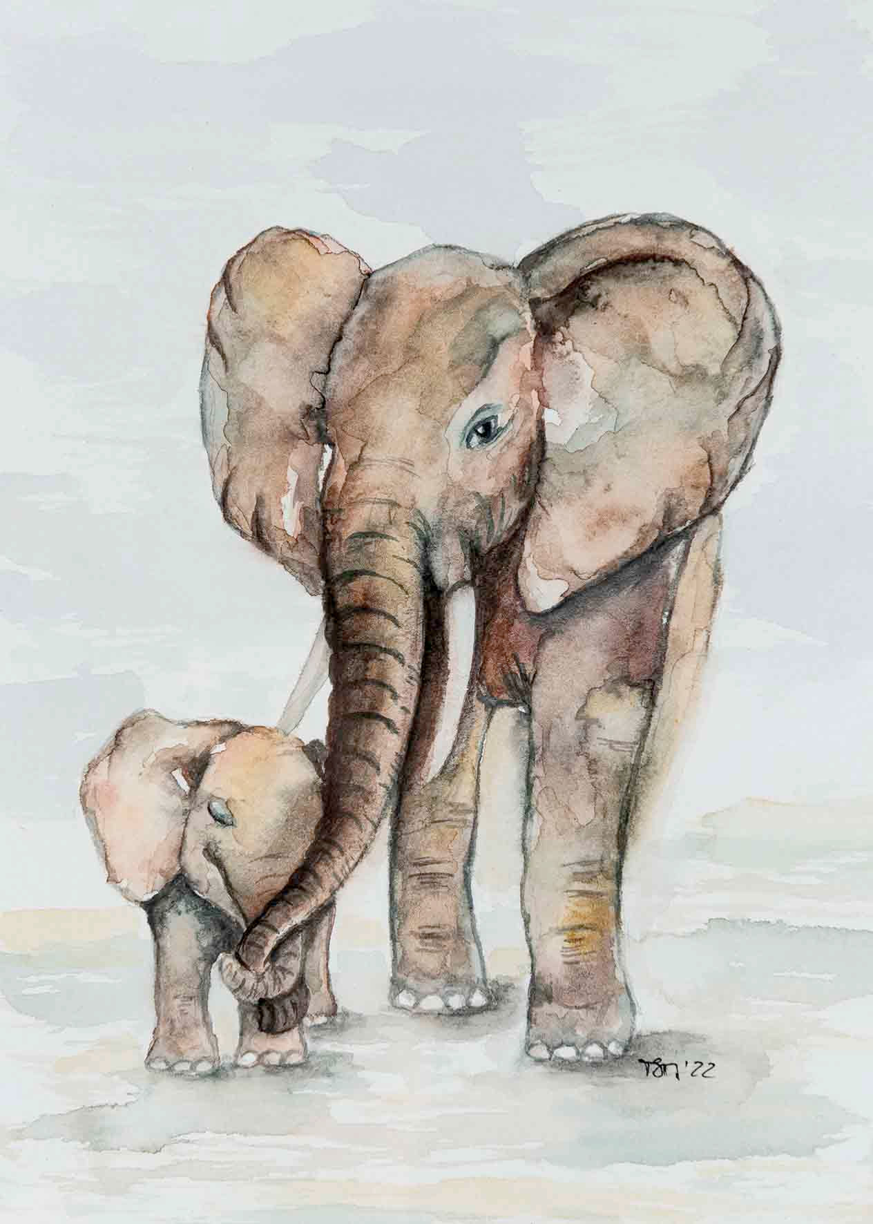 Krafttier Elefant
