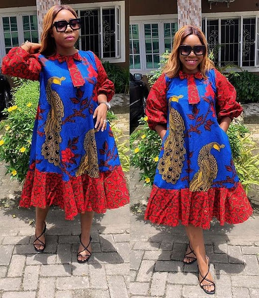 slim fit dress slacks African Print Flare Dress main image 0