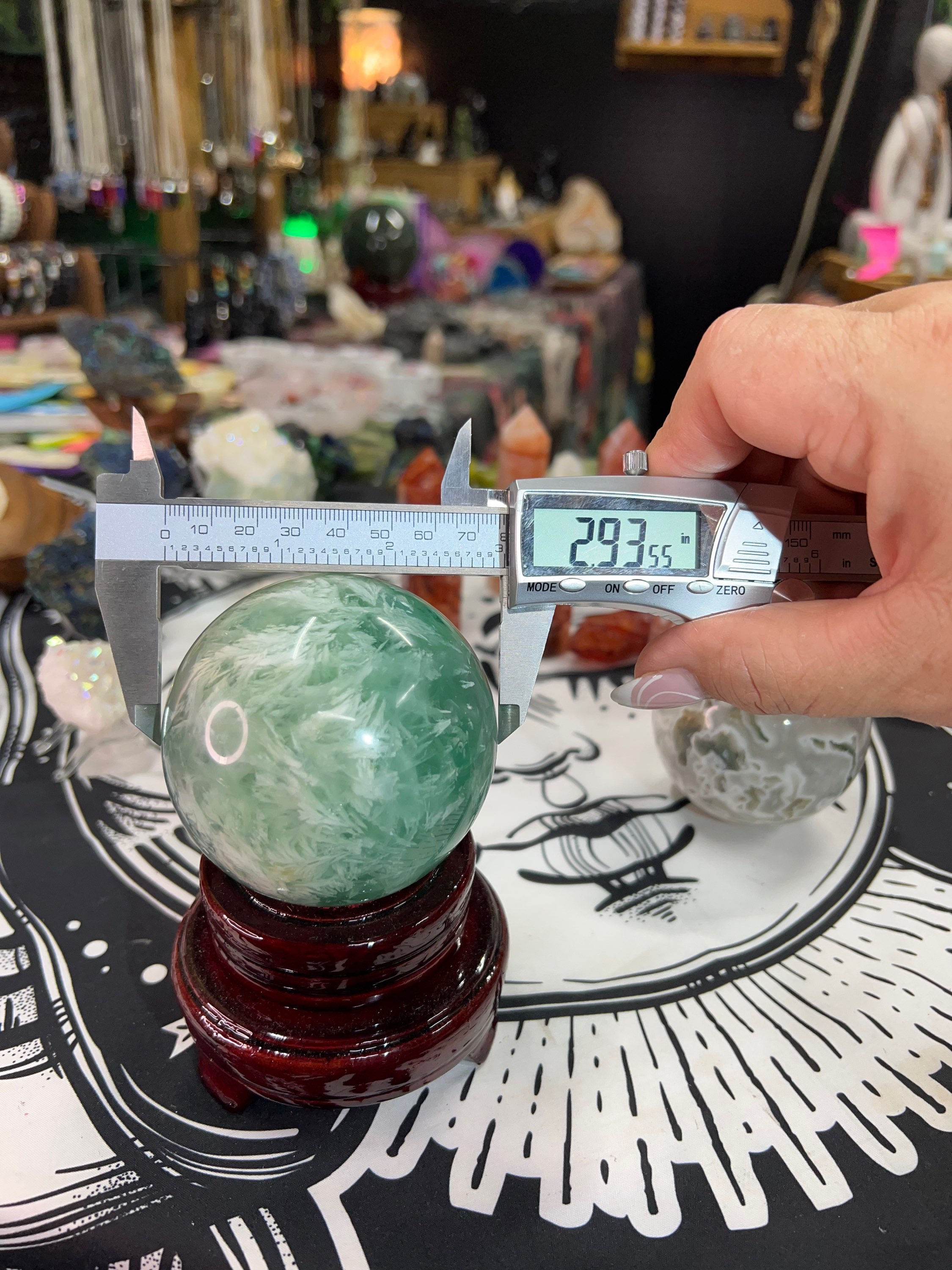 Green Feather Flourite