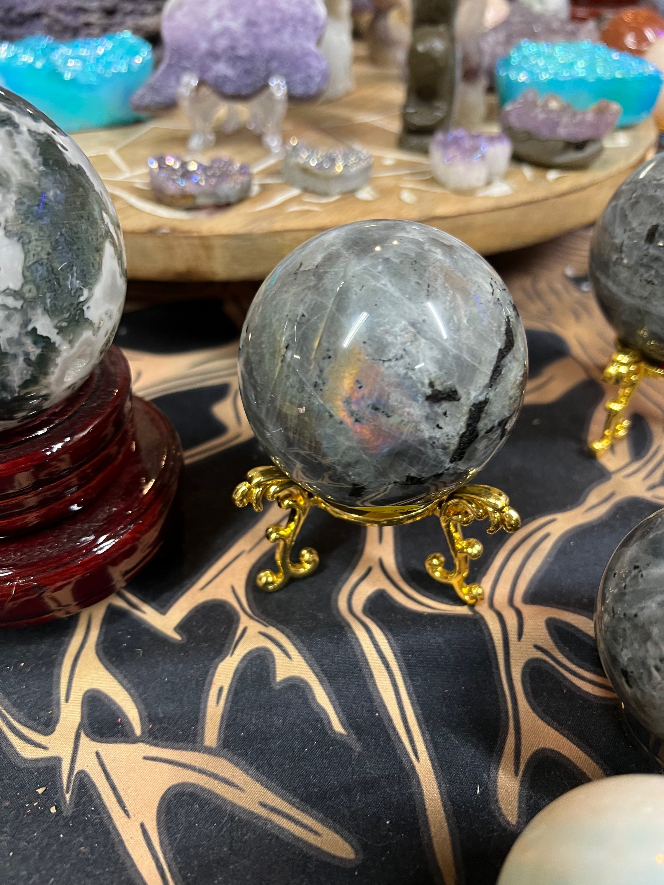 Labradorite (Sunset) sphere