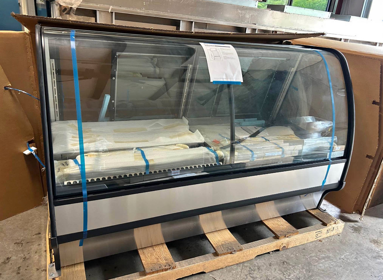 True model TDM-DZ-77-GE-GE-S/S 77” dual zone, refrigerated and dry ,S/D