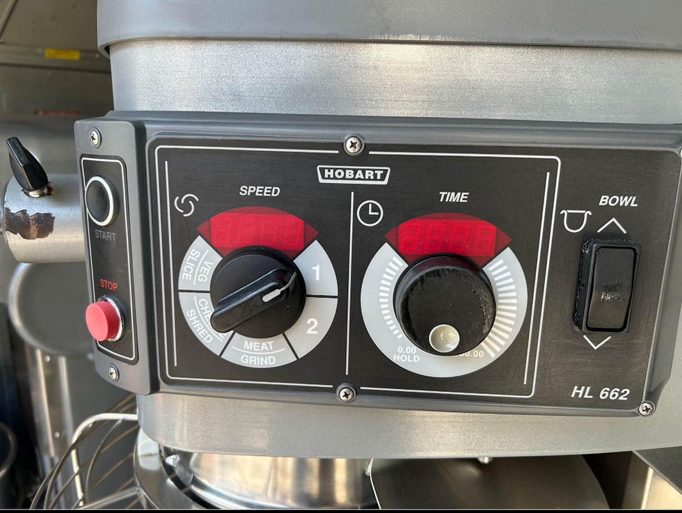 Thumbnail: Hobart HL662 mixer. Design for pizzeria. It can handle 90lb of dough in 60qt bow