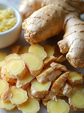 ginger, garlic, turmeric