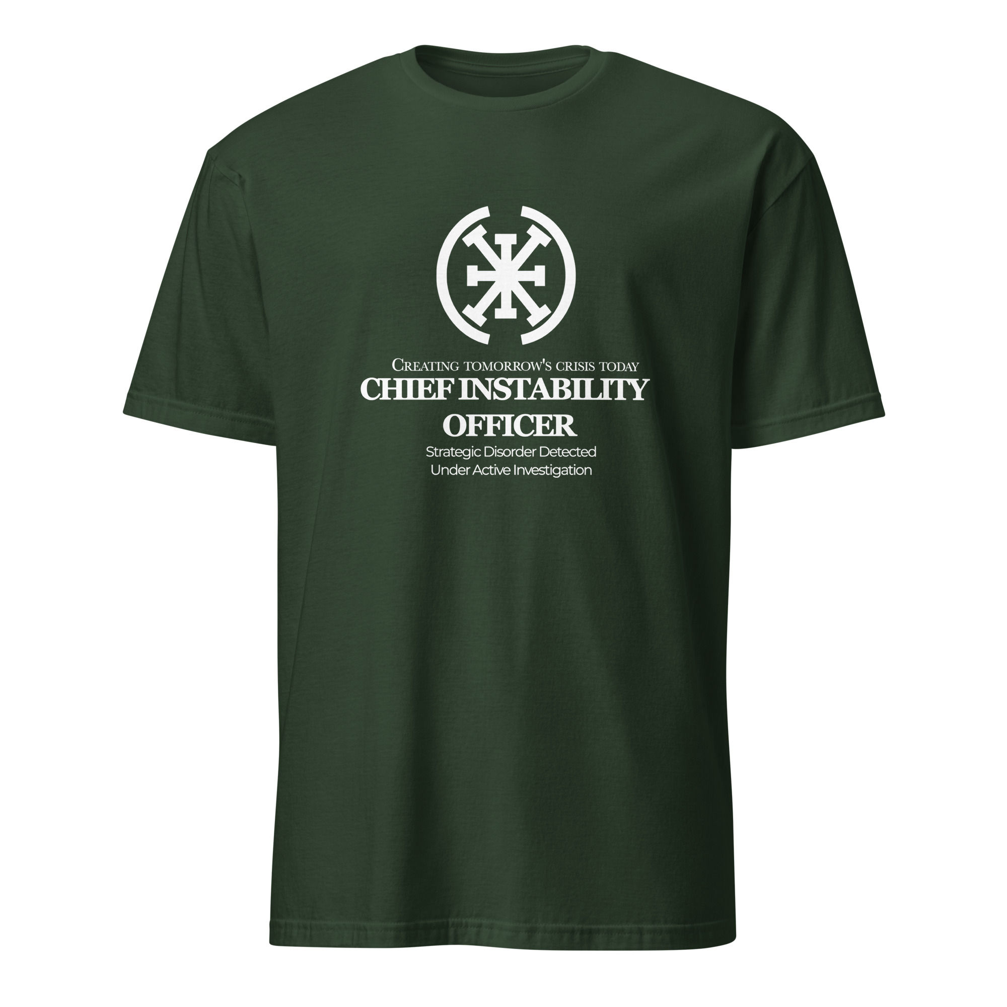 Chief Instability Officer Unisex Graphic Tee | Night Issue