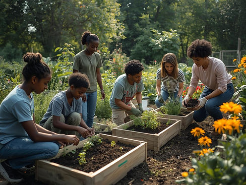 high resolution, real life and realistic photography. Outdoor educational workshop in a lu