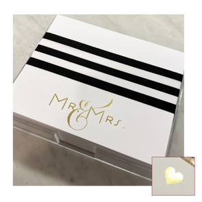 Available in Mr&Mrs or Gold Heart